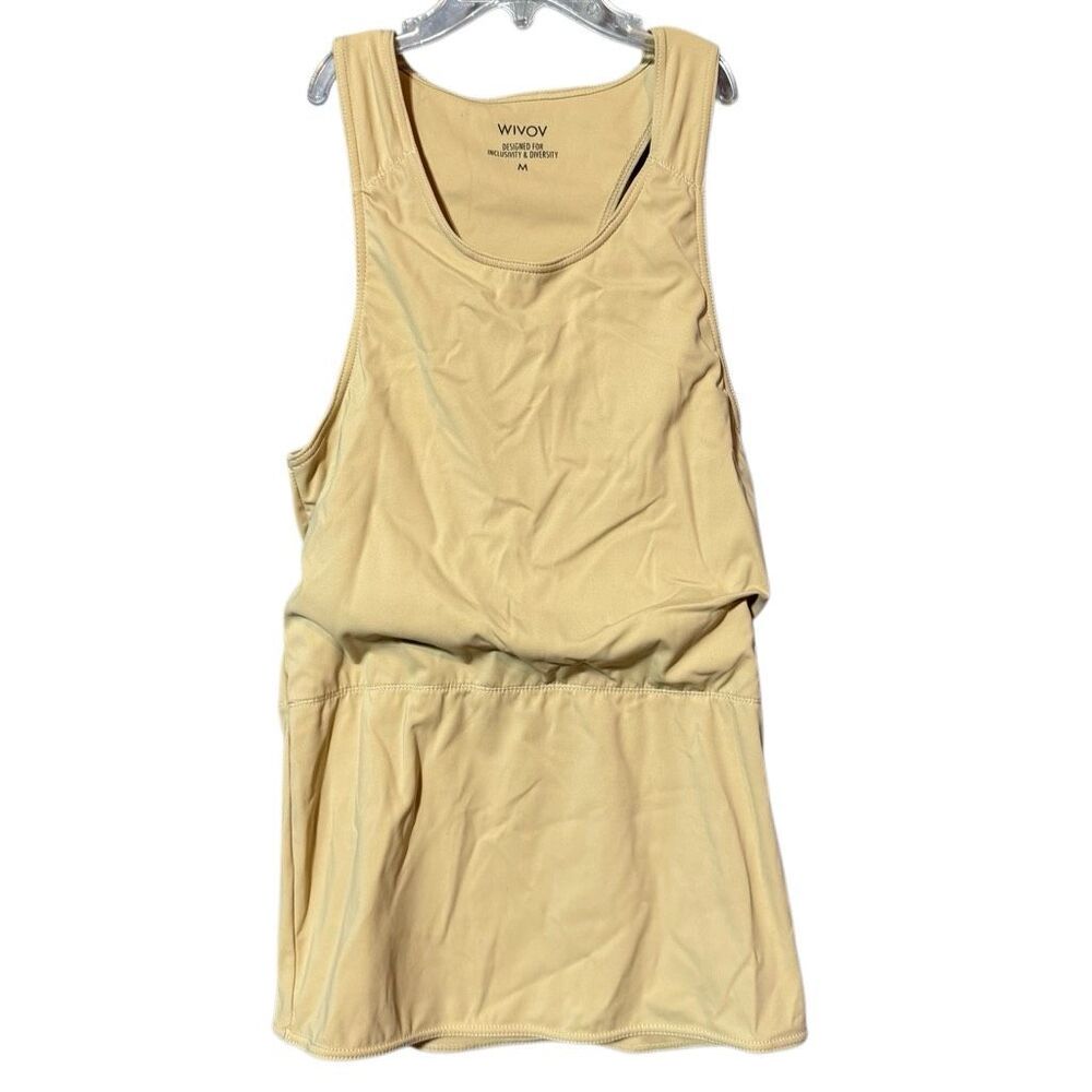 WIVOV CORE Chest Binder Full Length Tank Shirts Nude CB09 - Racerback Medium